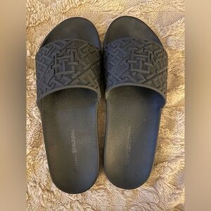 Tommy Hilfiger Navy Slide Sandals